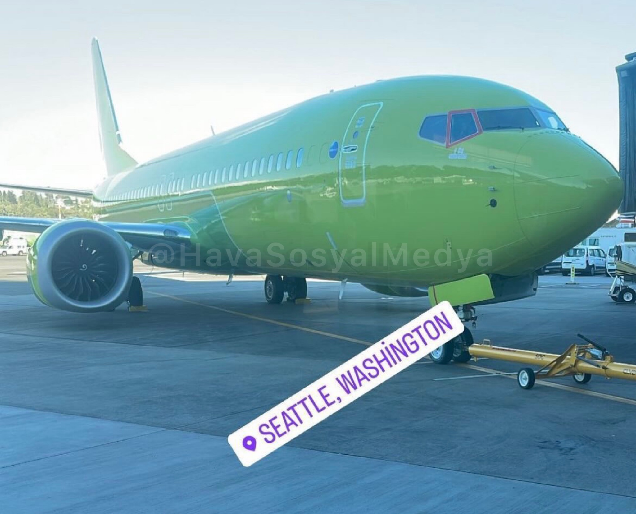 AnadoluJet’in Yeni Boeing 737 MAX8 Uçağı Neden Yeşil?
