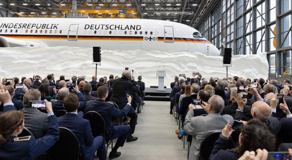 Almanya İlk Tam Donanımlı Devlet Airbus A350’sini Teslim Aldı