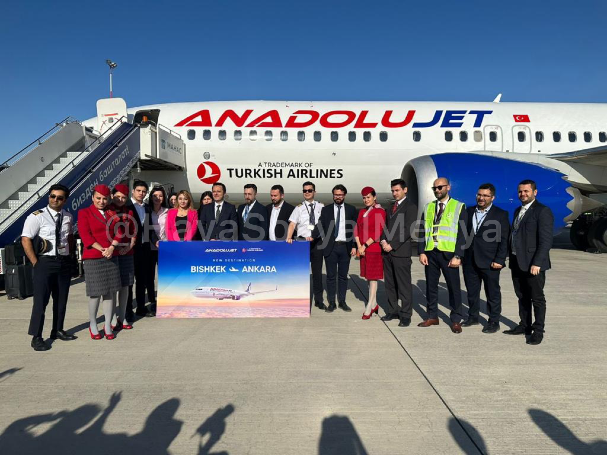 AnadoluJet‘in Ankara-Bişkek uçuşları başladı.