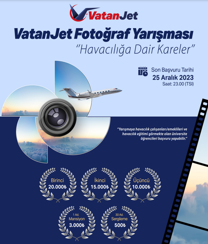 VatanJet Havacılık, Fotoğraf Yarışması Düzenliyor