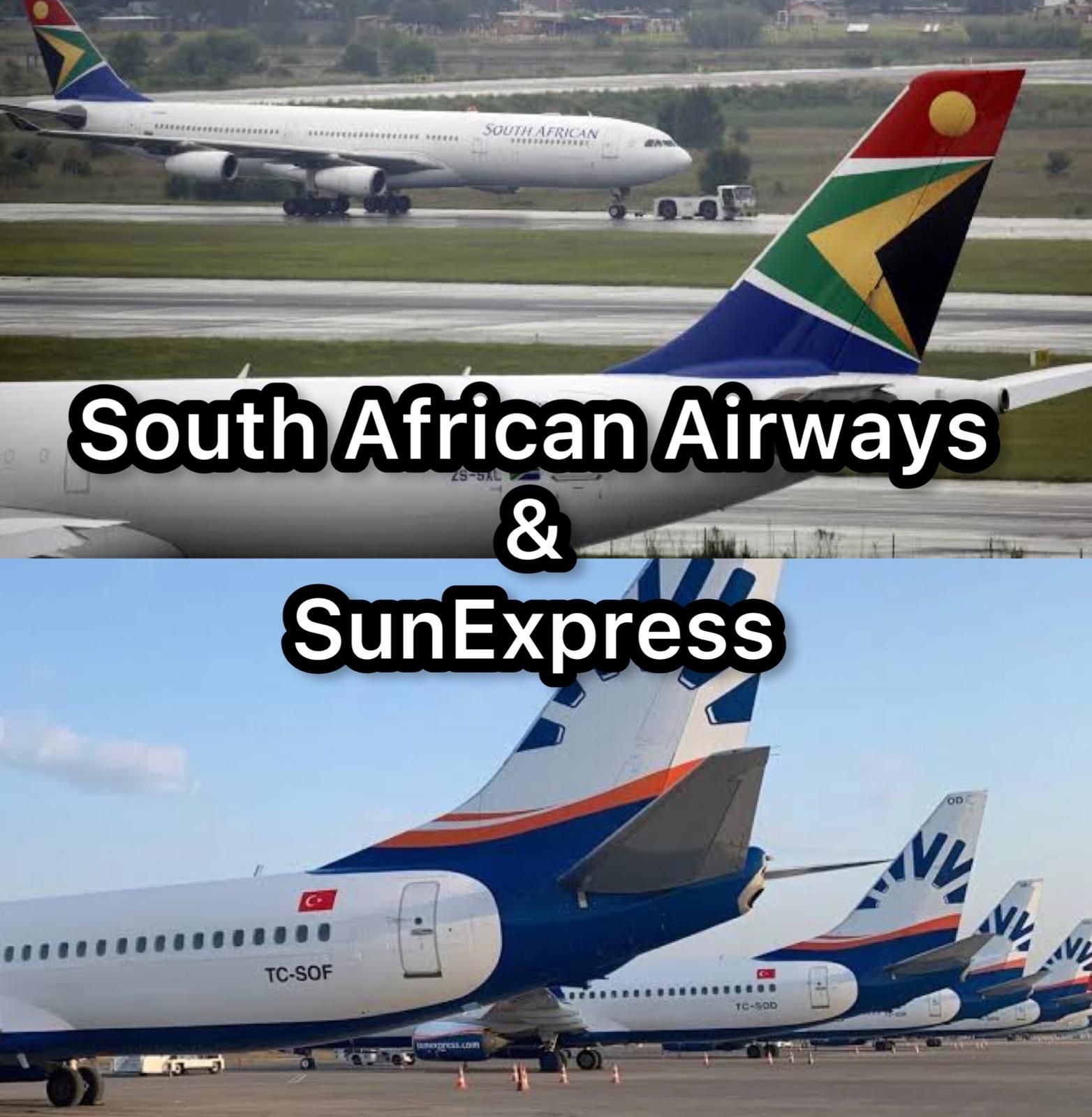 SunExpress, South African Airways ile 2 uçak için Damp Lease Anlaşması Yaptı.