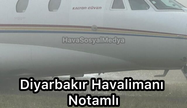 Diyarbakır Havalimanı 14:30’a Kadar Notamlı/Kapalı