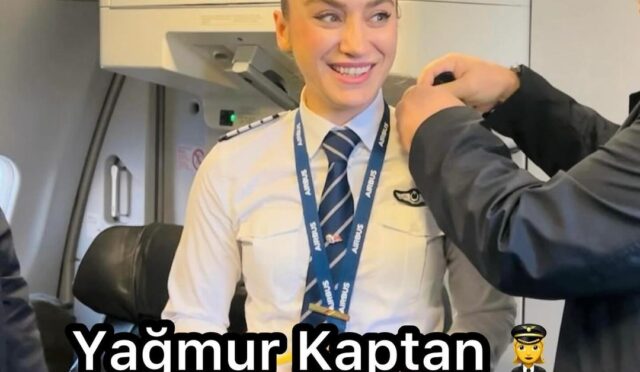 Yağmur Sarıoğlu artık bir Kaptan Pilot