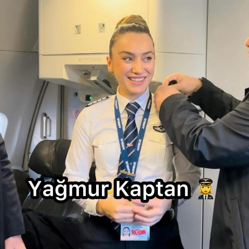 Yağmur Sarıoğlu artık bir Kaptan Pilot