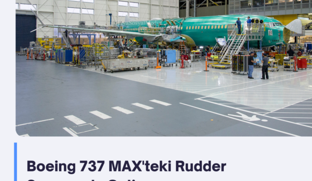 Boeing 737 MAX’teki Rudder Sorununda Gelişme