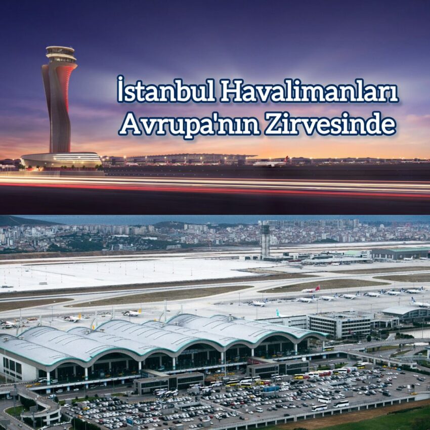 EuroControl’e Göre İstanbul havalimanları, Avrupa’nın yoğun 10 havalimanı arasında yer alıyor