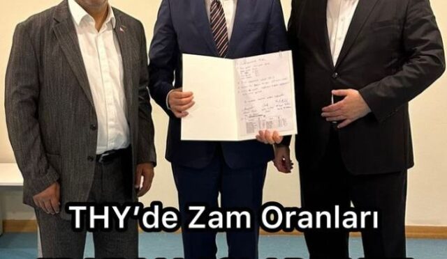 THY’de “BAZ MAAŞLARA NET %64 oranında zam”