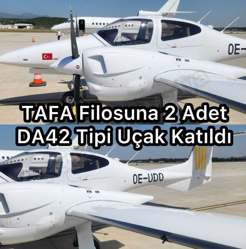 TAFA Filosuna 2 Adet DA42 Tipi Uçak Katıldı