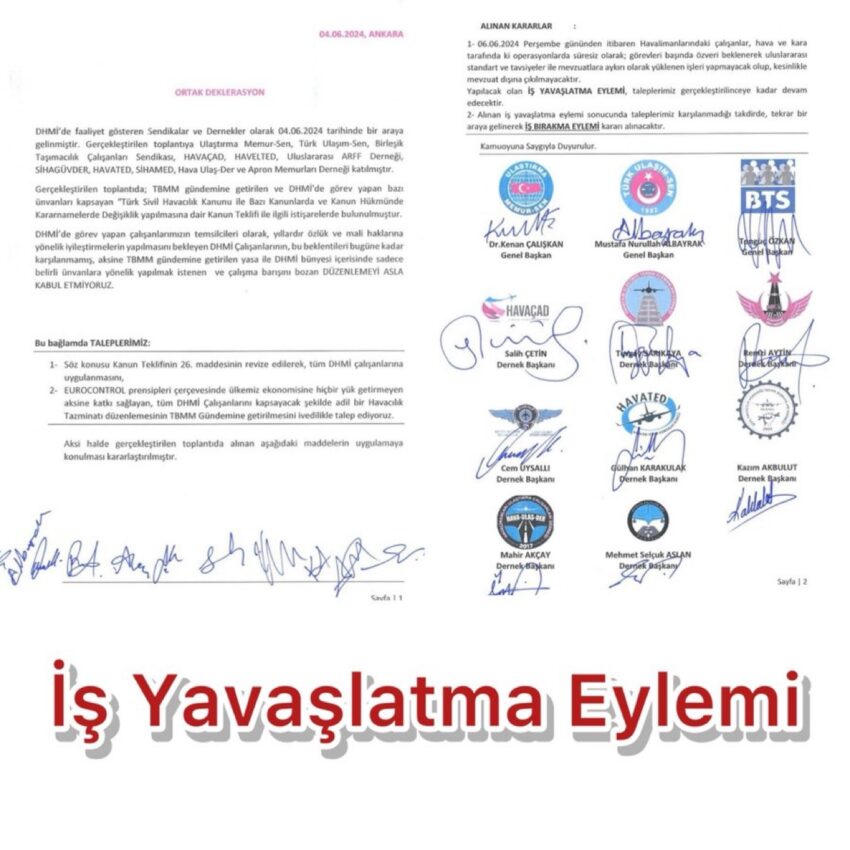 DHMİ Çalışanlarından İş Yavaşlatma Eylemi