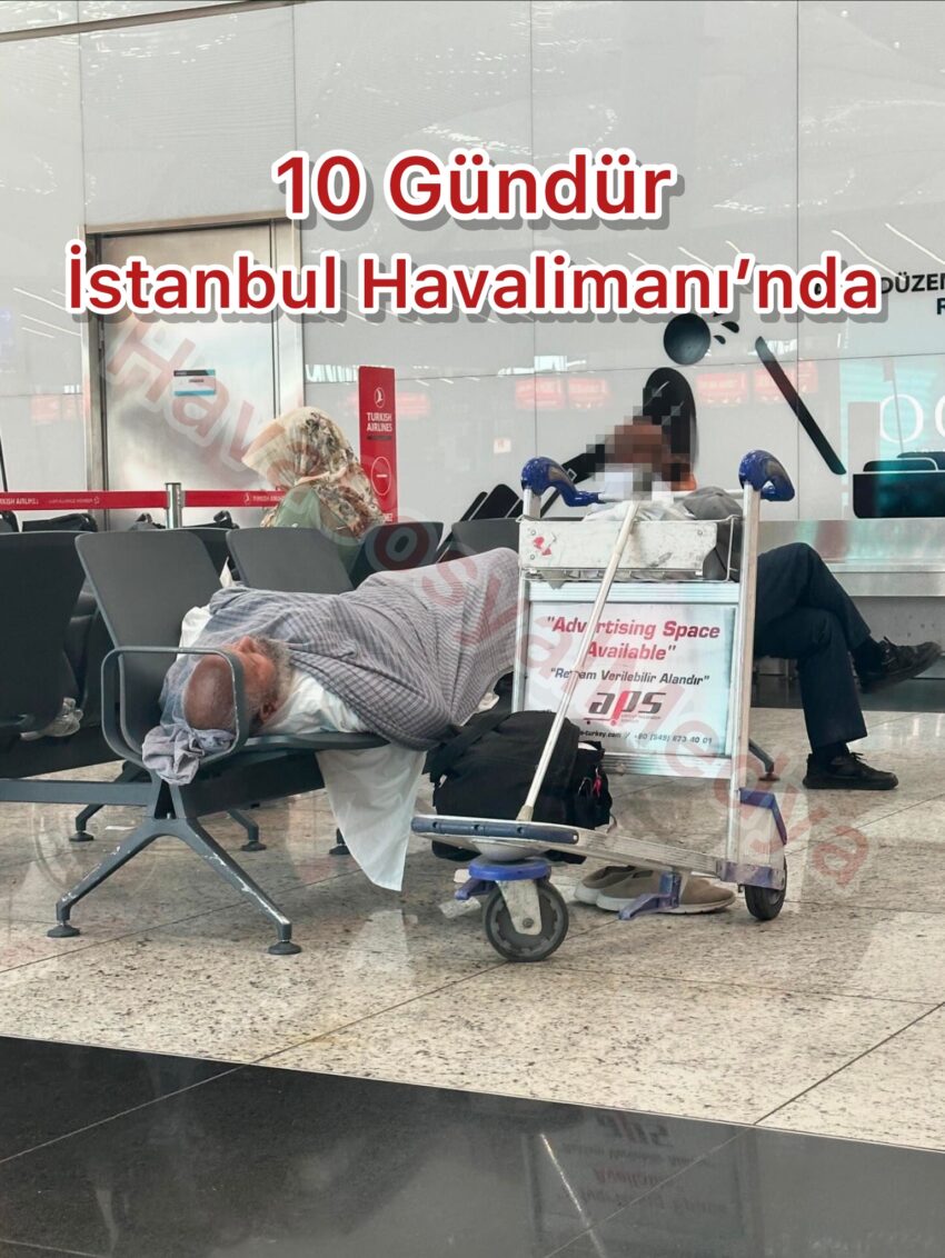 10 Gündür İstanbul Havalimanı’nda Yaşıyor