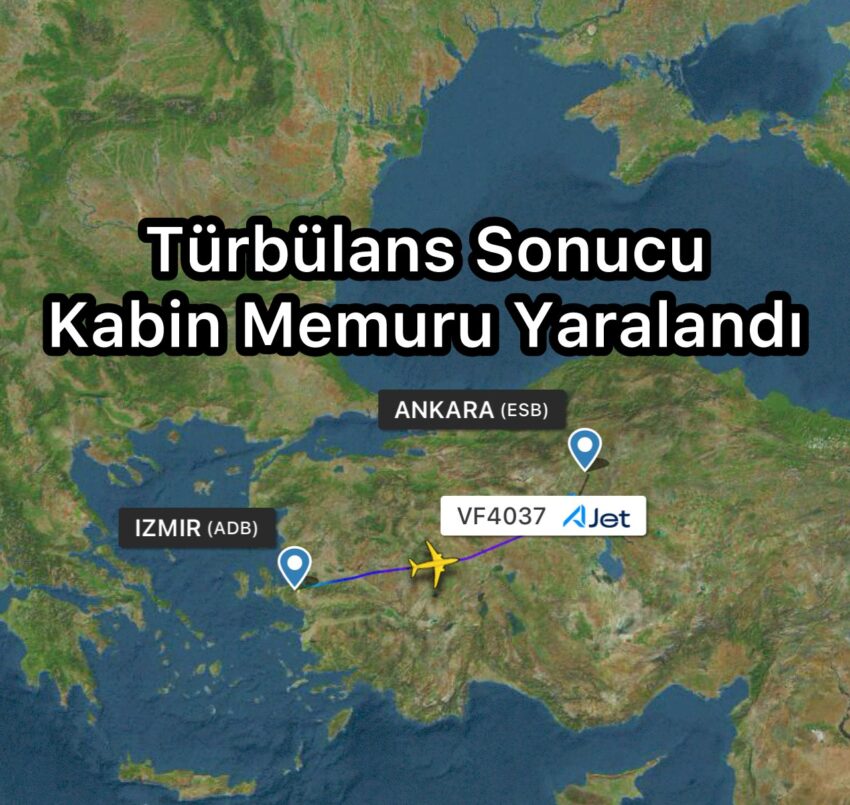 Kabin Memuru Türbülans Sonucu Yaralandı, Durumu İyi #HSMözel