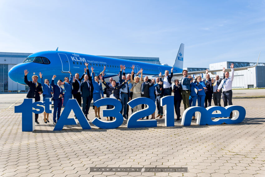 KLM Havayolları, İlk Airbus 321neo Tipi Uçağını Hamburg’da Düzenlenen Özel Bir Törenle Teslim Aldı