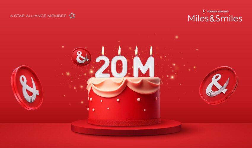 Türk Hava Yolları, 20 Milyon Miles&Smiles Üye Sayısına Ulaştı