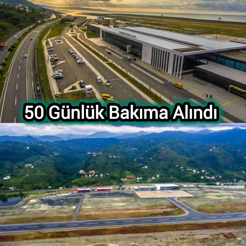 Ordu – Giresun Havalimanı Bakım Nedeniyle Geçici Süreyle Kapatıldı