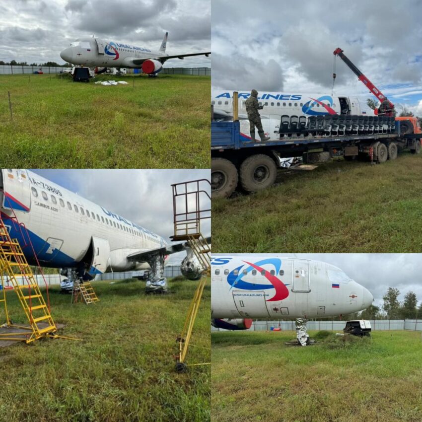 Buğday Tarlasına İnen A320’nin Sökümüne Başlandı