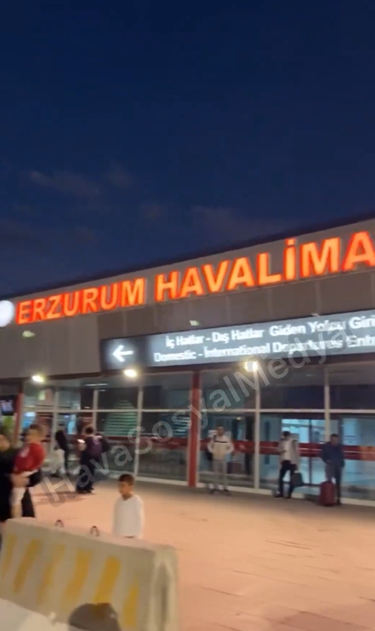 Erzurum Havalimanı’nın 21:30’a Kadar Kapalı Olacağı Belirtiliyor