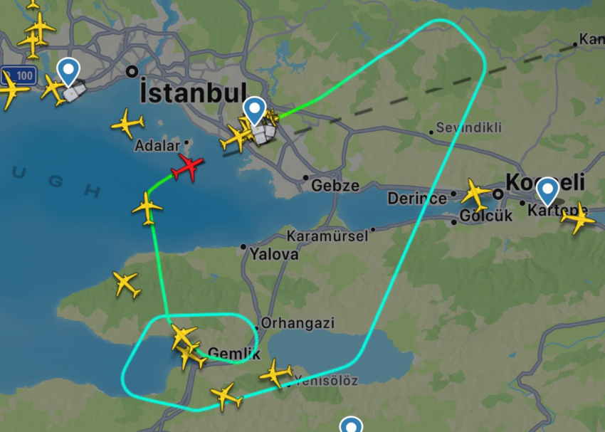 Pegasus’un A321neo Uçağı, 7700 Acil koduyla Sabiha Gökçen’e Geri Dönüyor