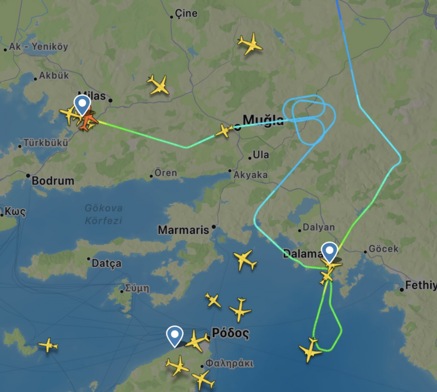 THY’nin Boeing 737 uçağı, Dalaman’daki Hava Koşulları Nedeniyle Bodrum’a Divert Etti