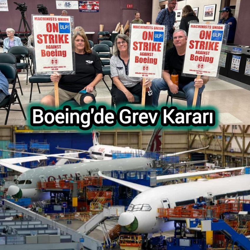 Boeing Mekanikleri Sendikası, %94,6 Oyla Sözleşmeyi Reddedip Greve Gitme Kararı Aldı