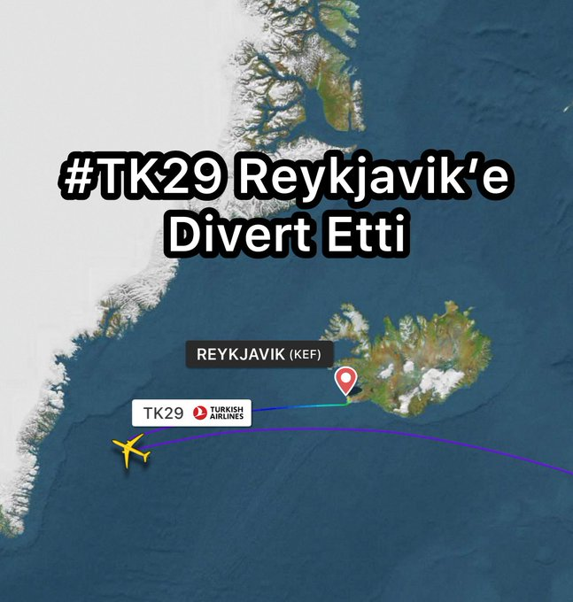 #TK29 Reykjavik’e Divert Etti