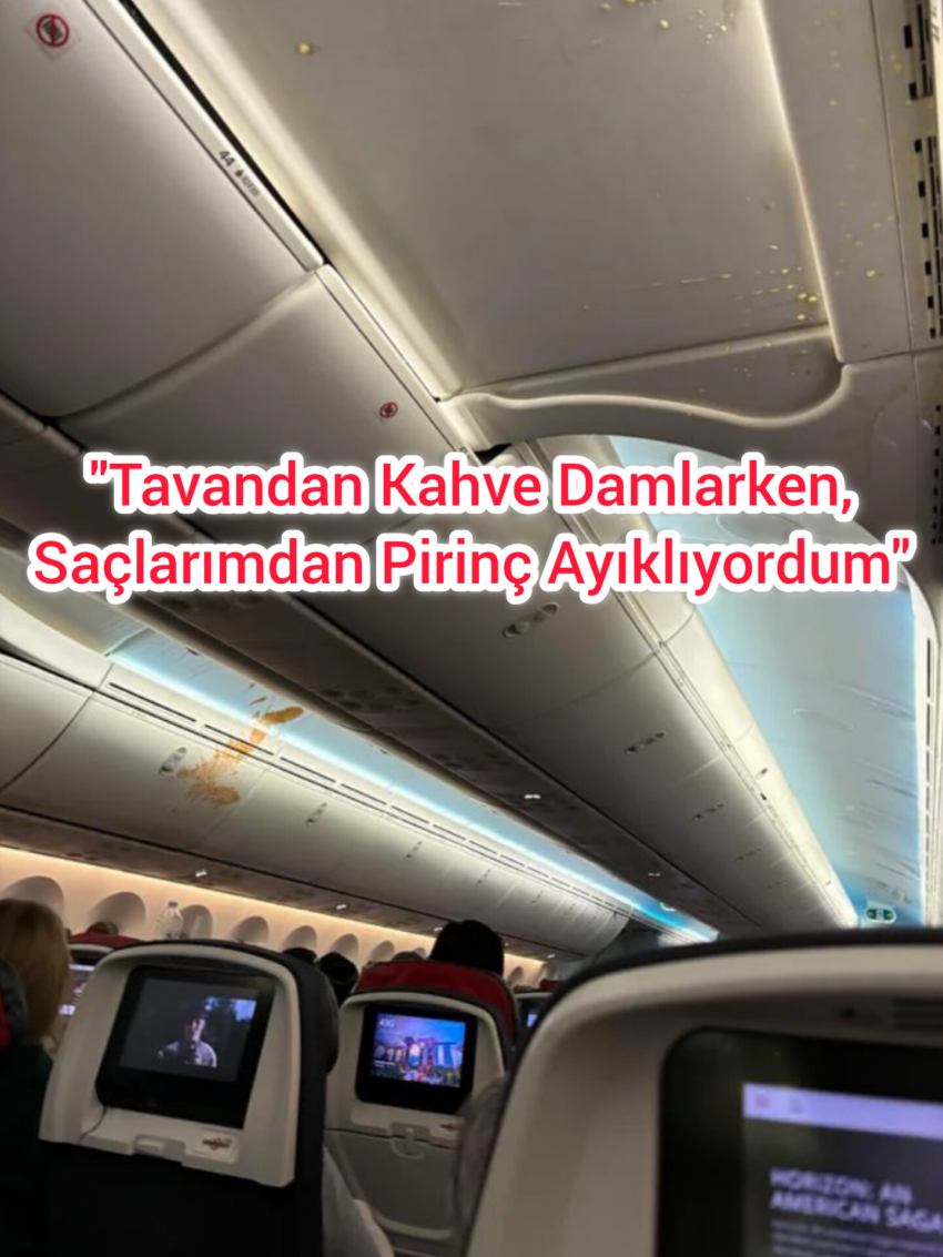 Air Canada Uçağının Tavanı ve Zemini Yemekle Kaplandı