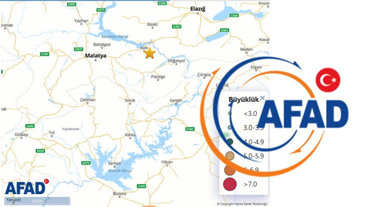 Havacılık Dışı/  Malatya’nın Kale İlçesinde Meydana Gelen 5.9 Şiddetindeki Deprem, 10 Şehirde Hissedildi