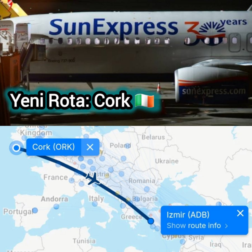 SunExpress’ten Yeni Destinasyon: Cork