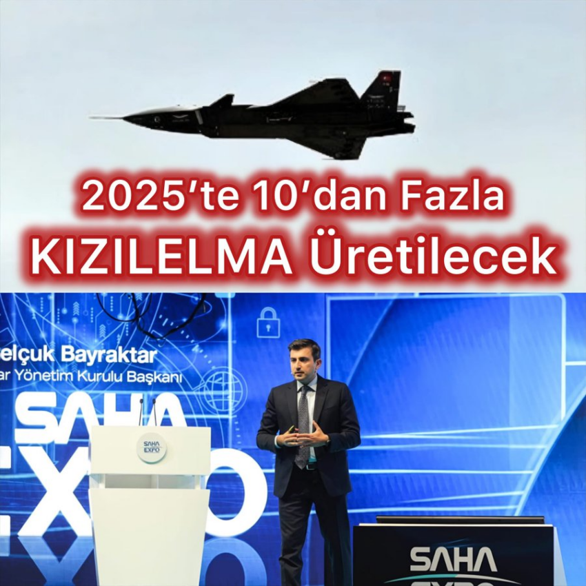 2025’te 10’dan Fazla KIZILELMA Üretilecek