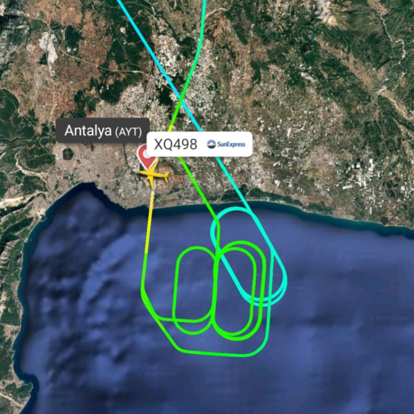 SunExpress’in #XQ498 Antalya – Tallinn Uçağı Kalkış Sonrası İniş Takımı Arızası Bildirdi