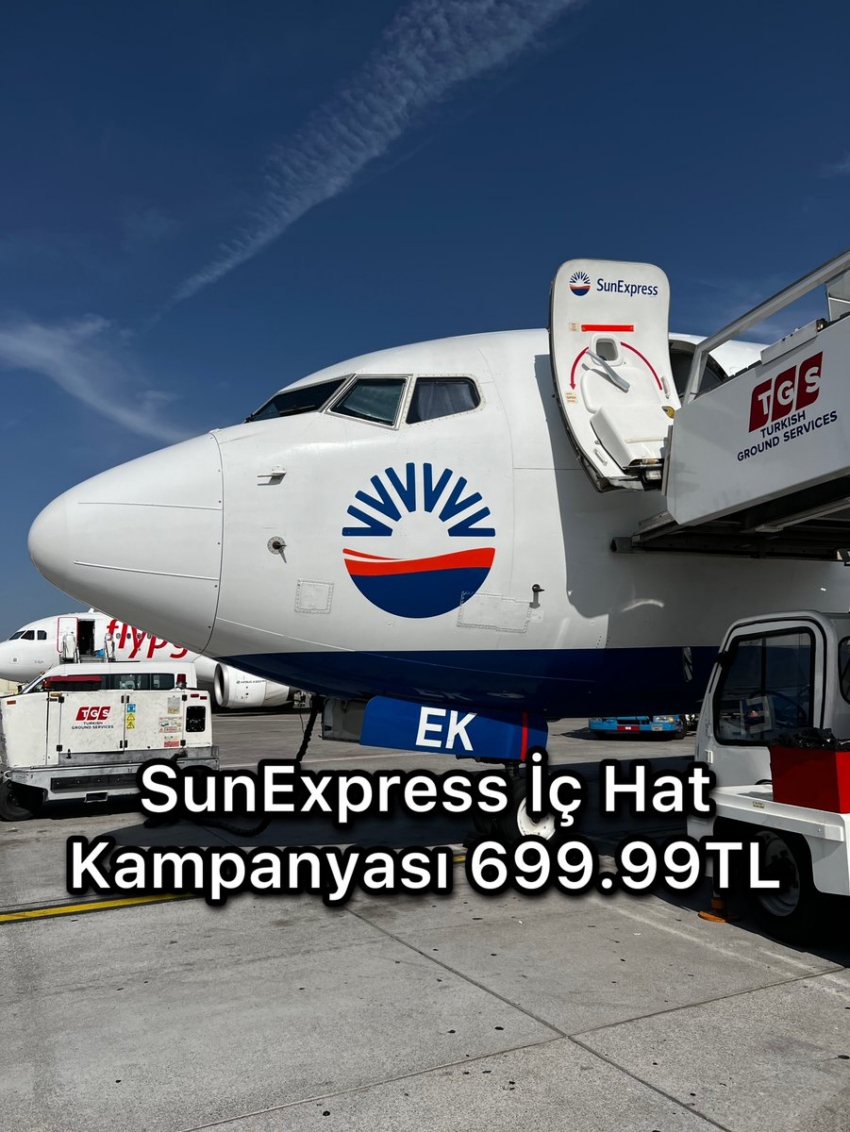 SunExpress İç Hatlara Özel 699,99 TL Kampanyasını Duyurdu